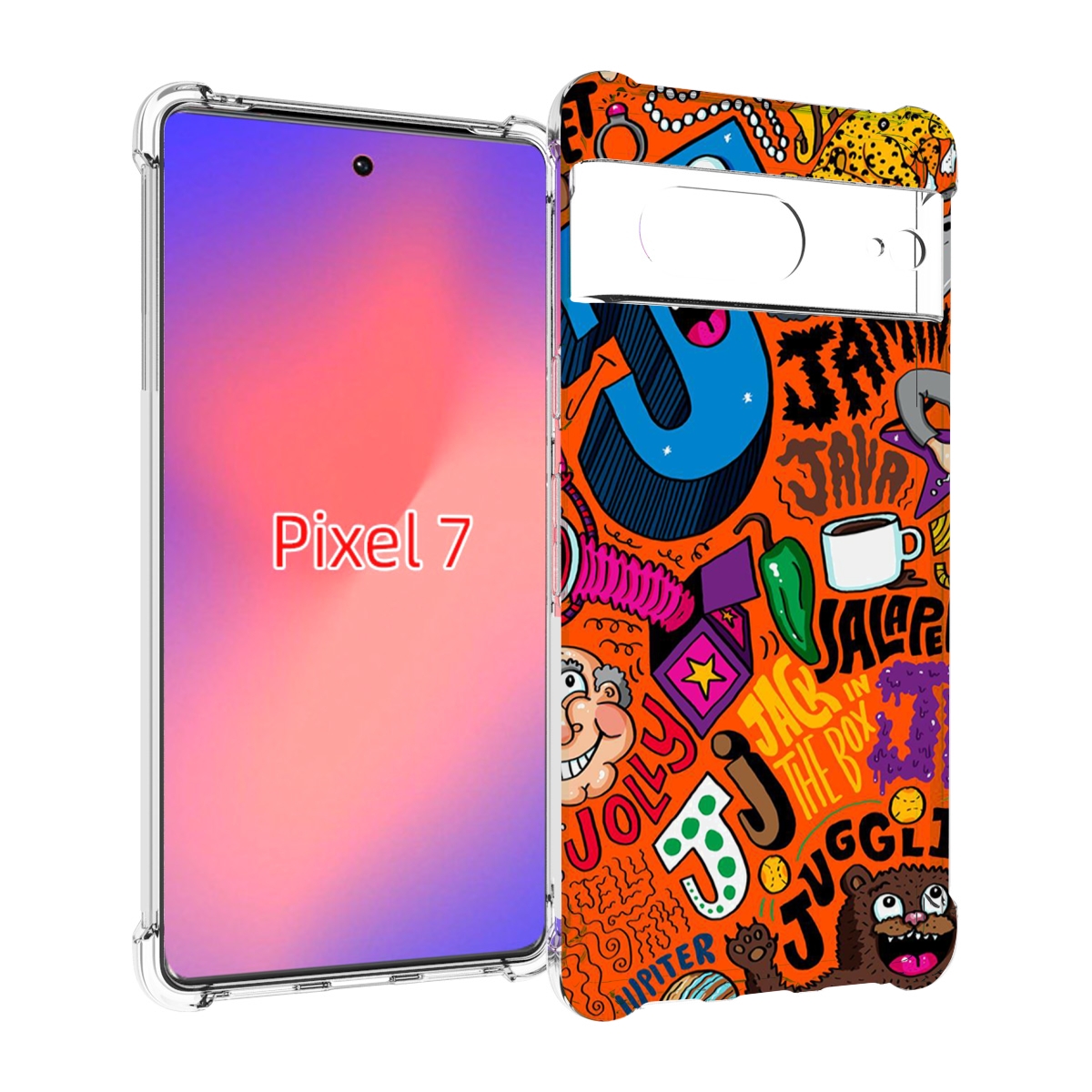 

Чехол Mypads Funky-Decor Для Google Pixel 7, Прозрачный, Tocco