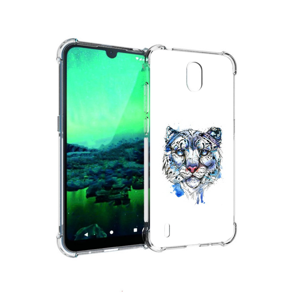 

Чехол MyPads Tocco для Nokia 1.3 водяной тигр (PT227048.104.263), Прозрачный, Tocco