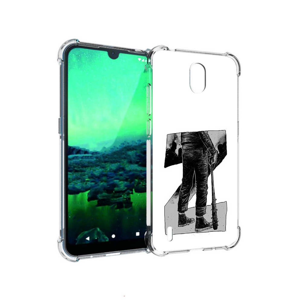 

Чехол MyPads Tocco для Nokia 1.3 воин черно белый (PT227048.104.265), Tocco