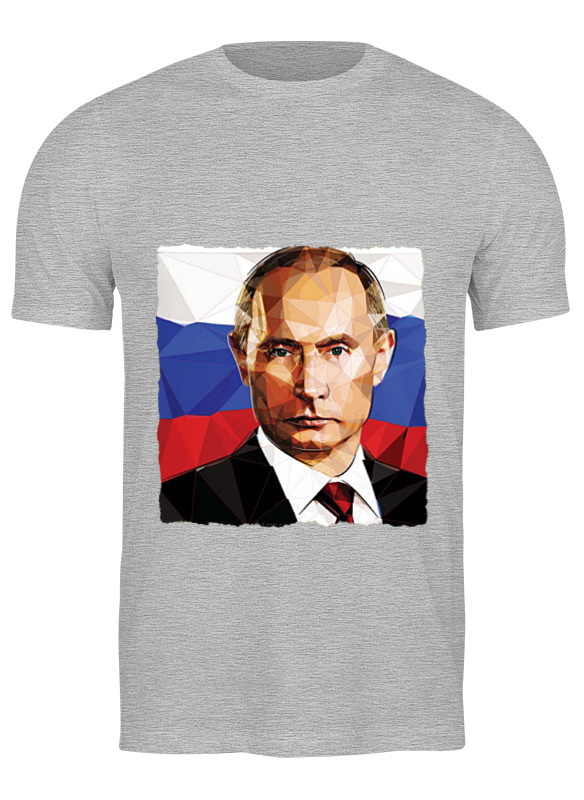 

Футболка мужская Printio Putin серая XL, Серый, Putin