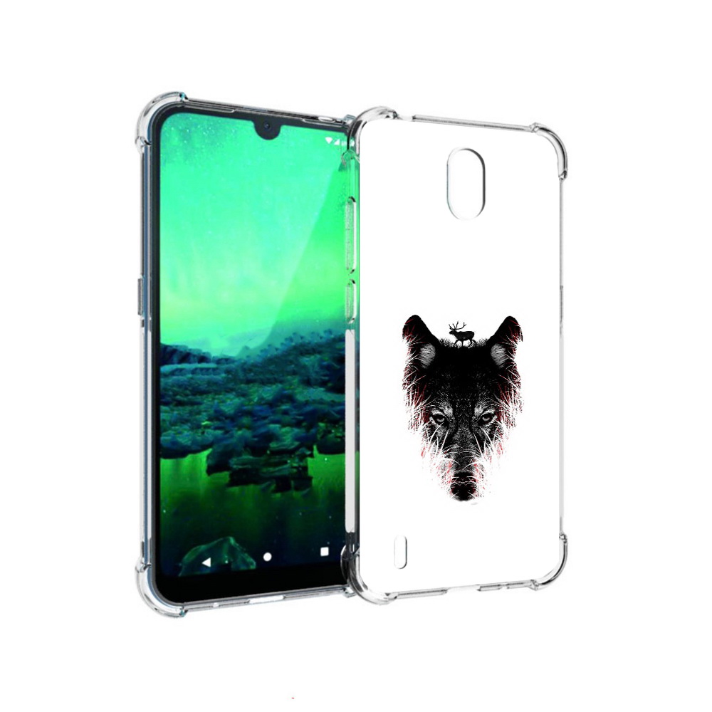 

Чехол MyPads Tocco для Nokia 1.3 волк в траве (PT227048.104.267), Прозрачный, Tocco
