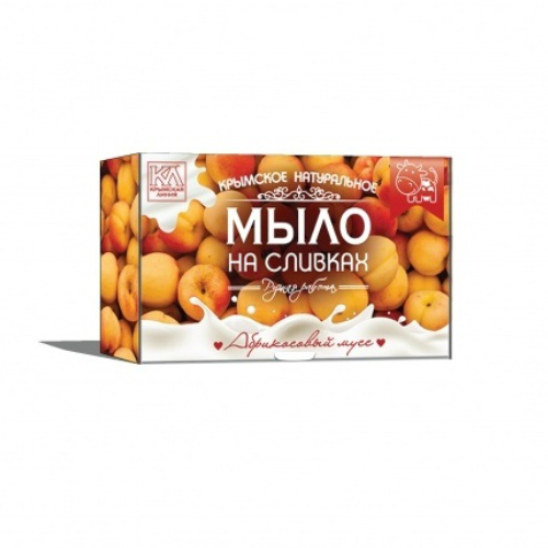 Мыло Крымская Линия на сливках абрикосовый мусс 82г