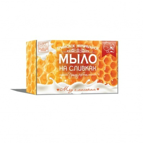 

Мыло Крымская Линия на сливках мед с молоком 82г