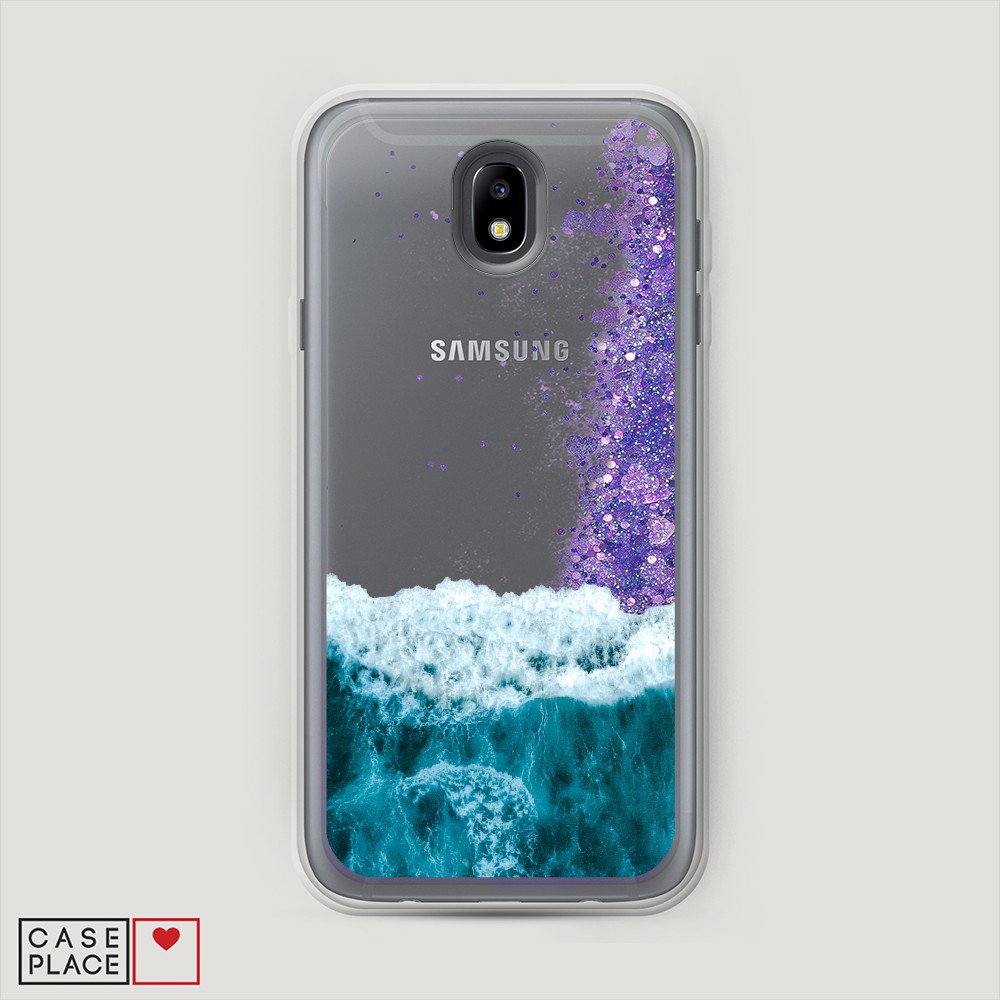 

Жидкий чехол с блестками "Звездный единорог" на Samsung Galaxy A91