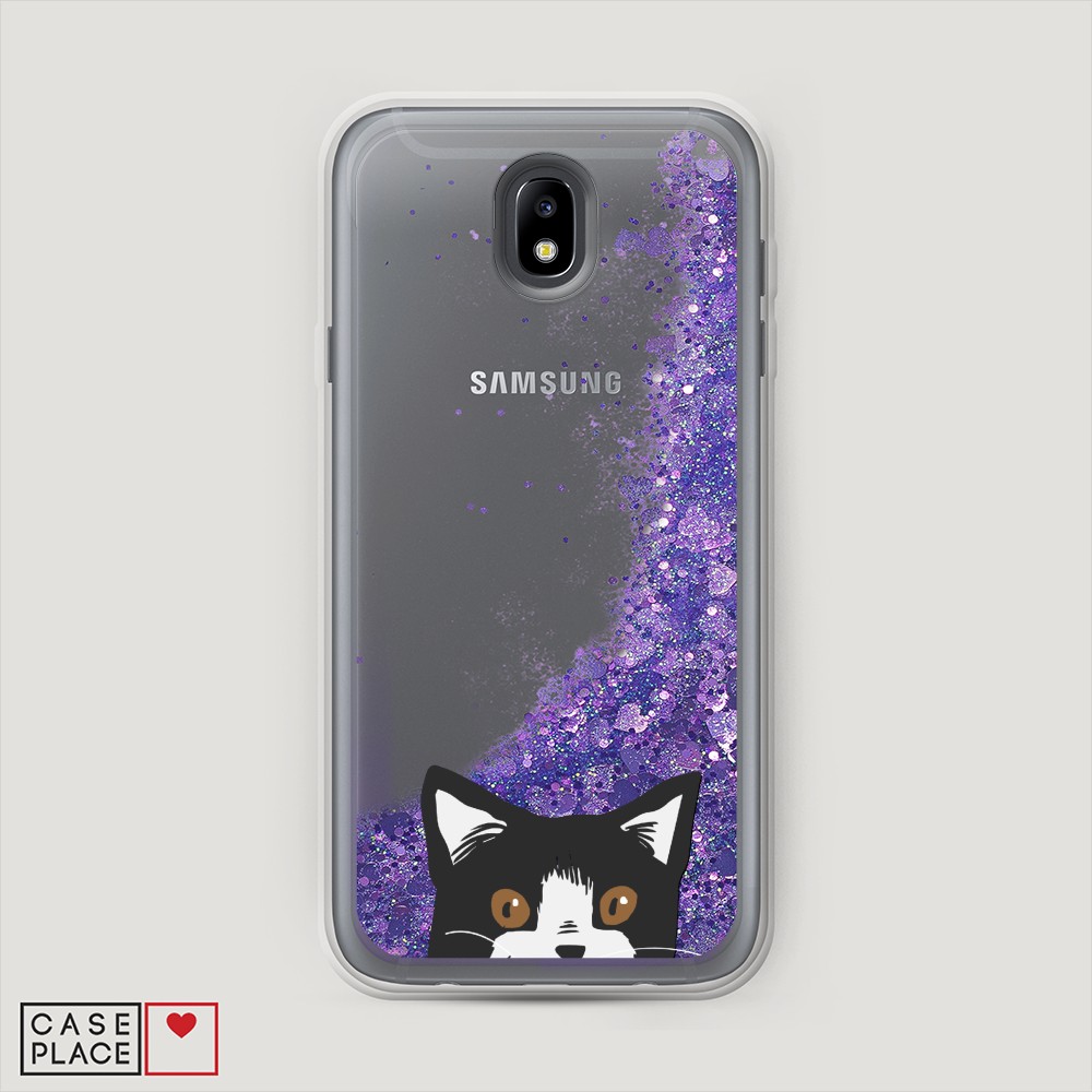 

Жидкий чехол с блестками "Звездный единорог" на Samsung Galaxy A91