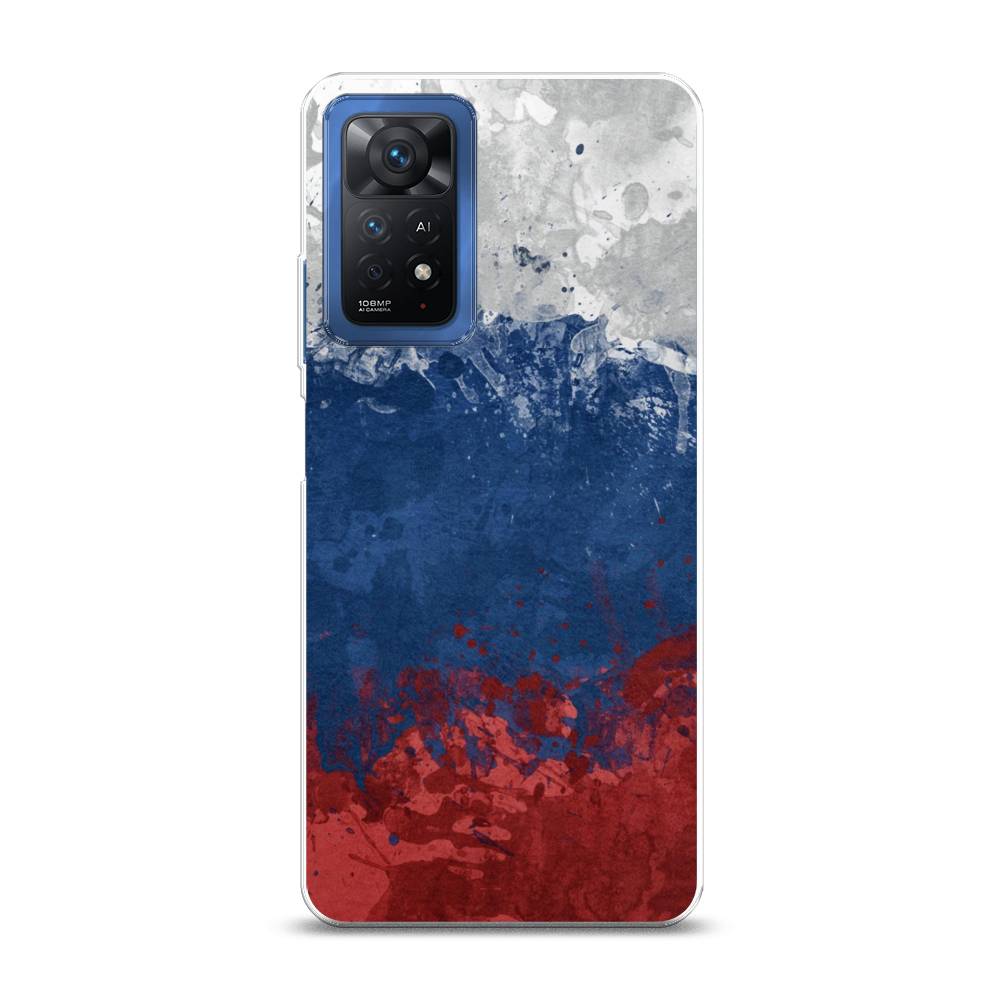 фото Чехол awog "флаг россии неровный" для xiaomi redmi note 11e pro