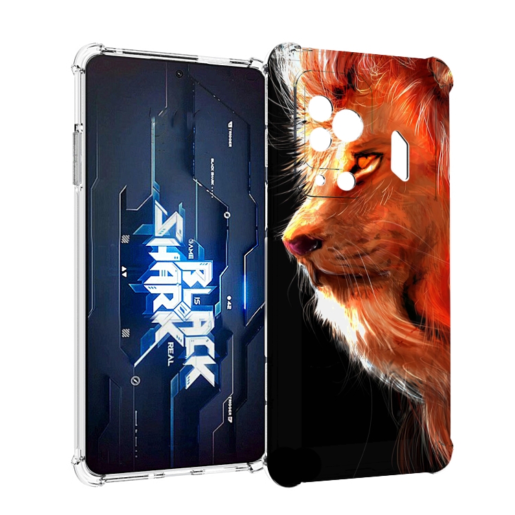 

Чехол MyPads Арт-рисунок-льва мужской для Xiaomi Black Shark 5 Pro, Прозрачный, Tocco