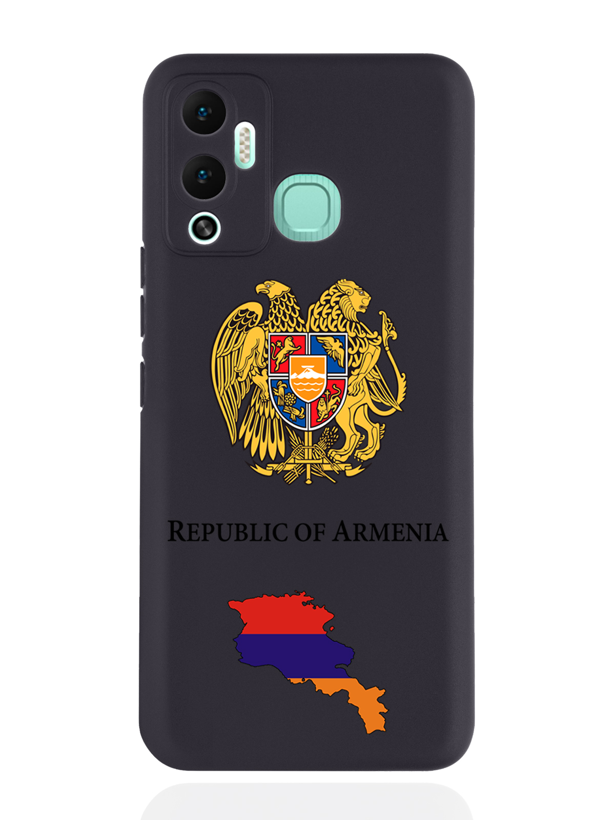 

Чехол SignumCase для Infinix Hot 12 Play Герб Армении черный, Разноцветный