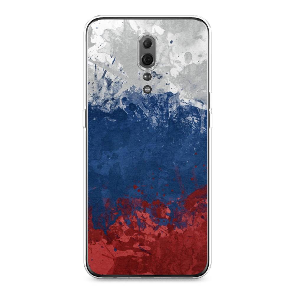 

Чехол Awog на Oppo Reno Z "Флаг России неровный", Разноцветный, 250950-5