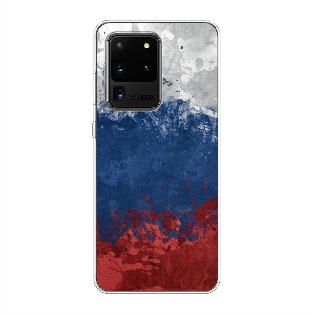 

Чехол Awog на Samsung Galaxy S20 Ultra "Флаг России неровный", Разноцветный, 29450-5