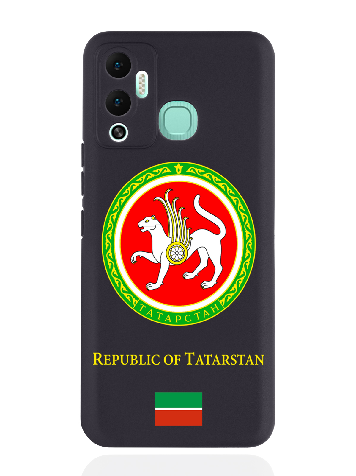 

Чехол SignumCase для Infinix Hot 12 Play Герб Татарстана черный, Разноцветный