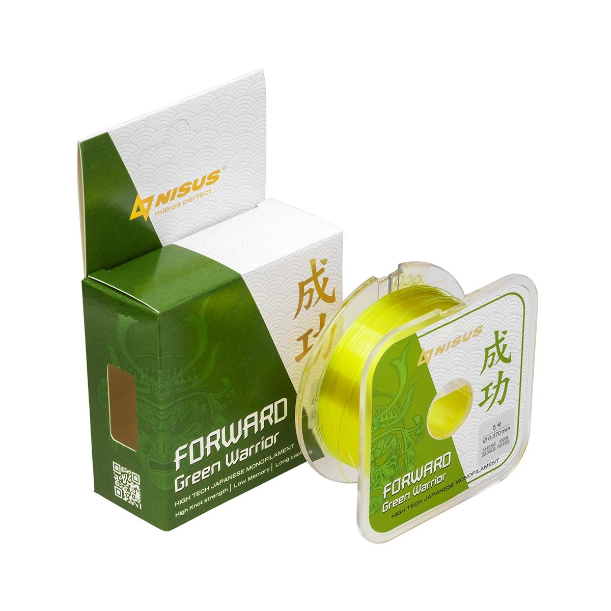 

Леска FORWARD Green Warrior 0,370mm/100m Nylon (N-FGW-0370-100) Nisus, Зеленый