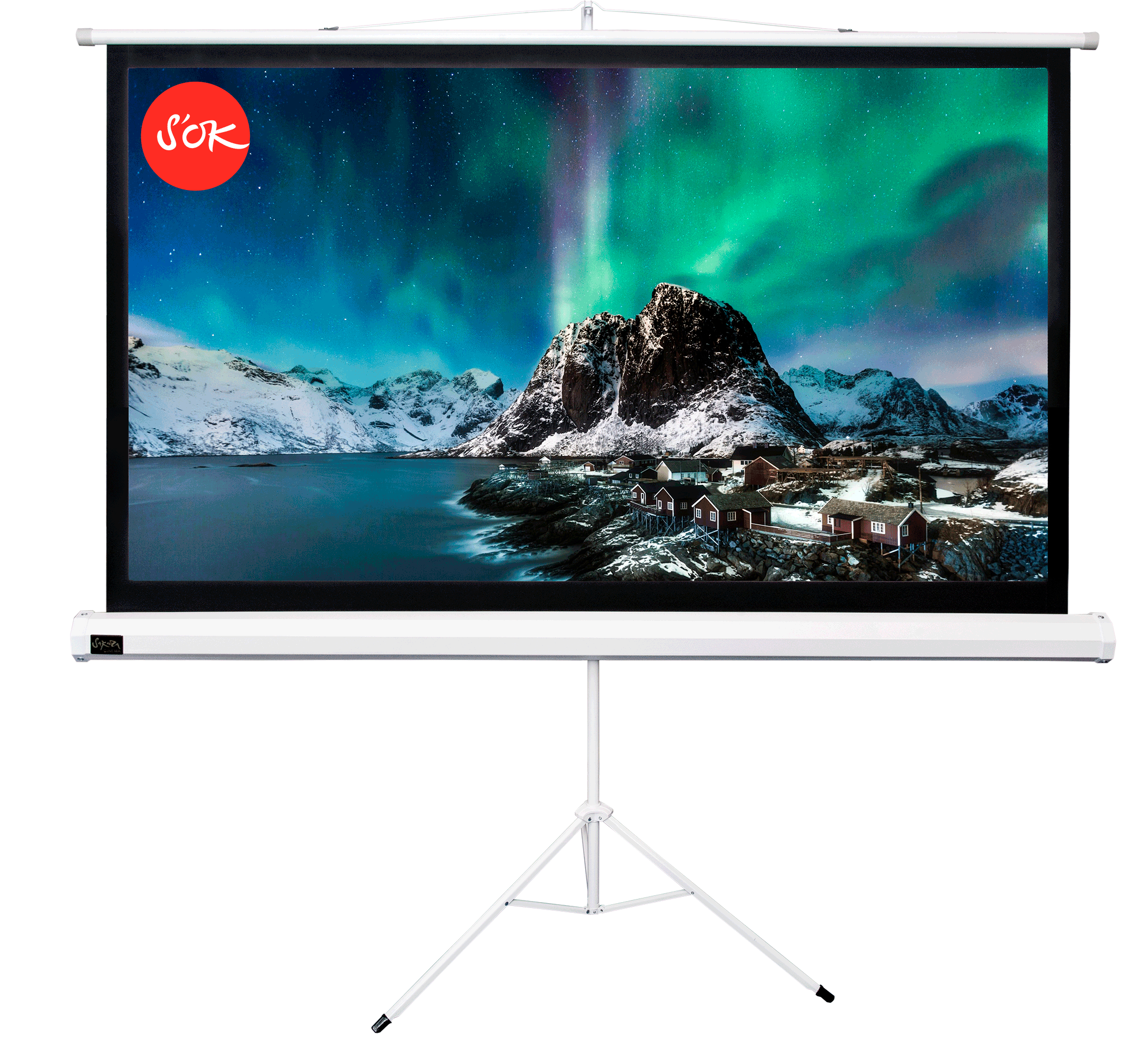 

Экран Cinema S'OK SCPST-221x124 100'' 16:9 напольный, на треноге, Matt White, белый, SCPST-221x124