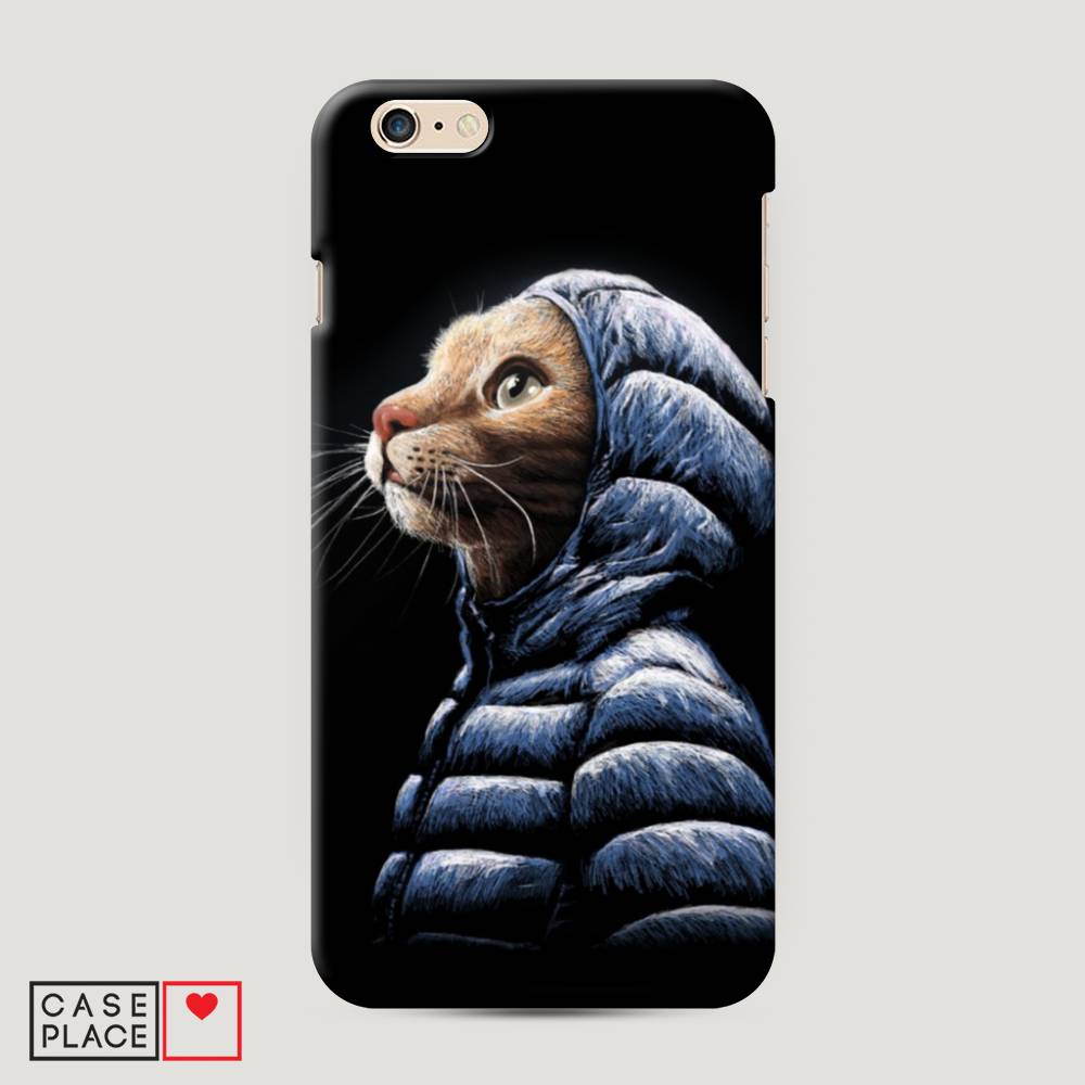 

Пластиковый чехол "Кот в капюшоне" на Apple iPhone 6 Plus, 10520-1