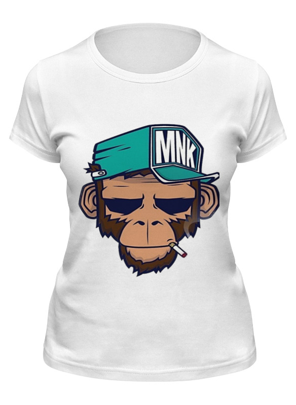 

Футболка женская Printio Mnk design. original design белая M, Белый, Mnk design. original design