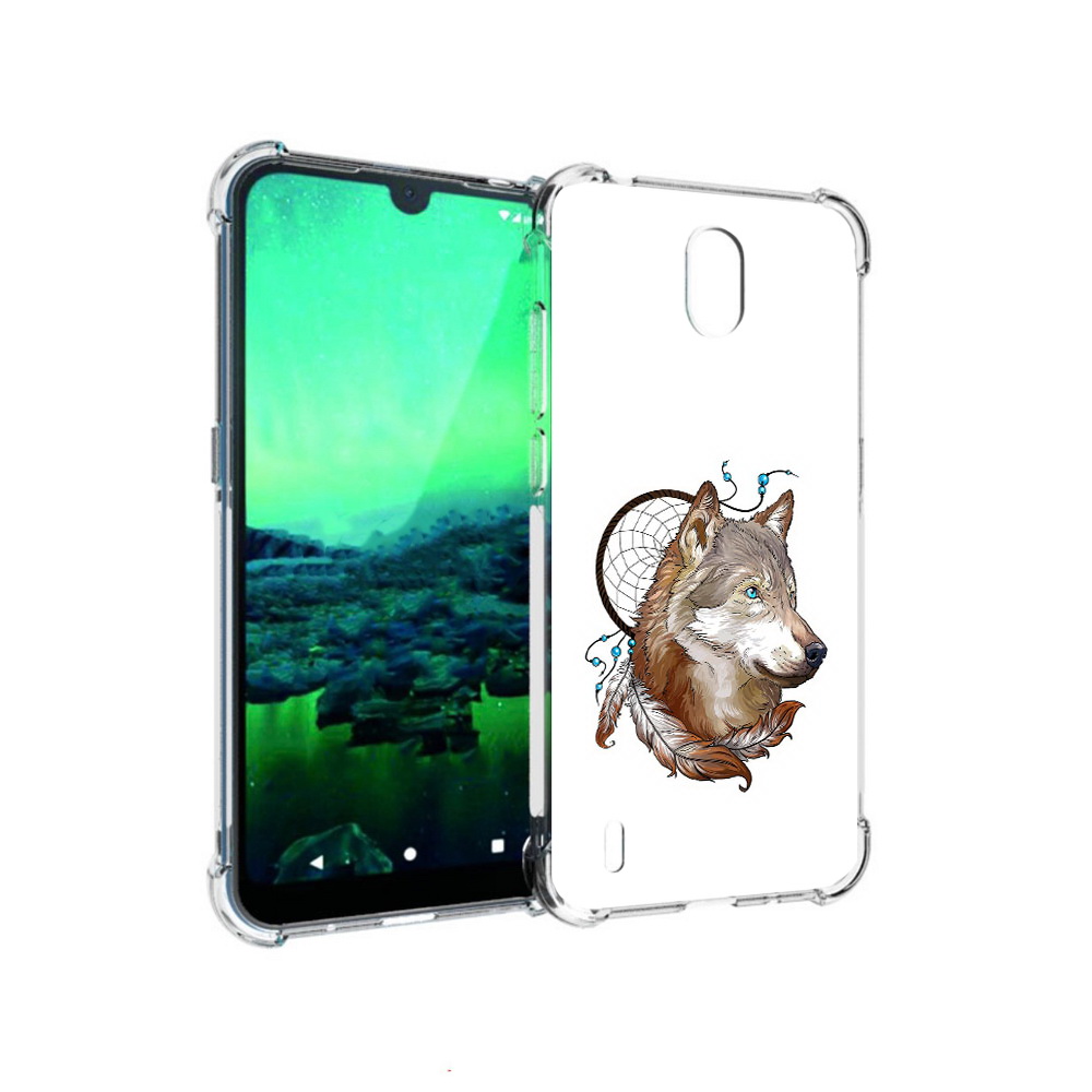

Чехол MyPads Tocco для Nokia 1.3 волк и ловец снов (PT227048.104.269), Прозрачный, Tocco