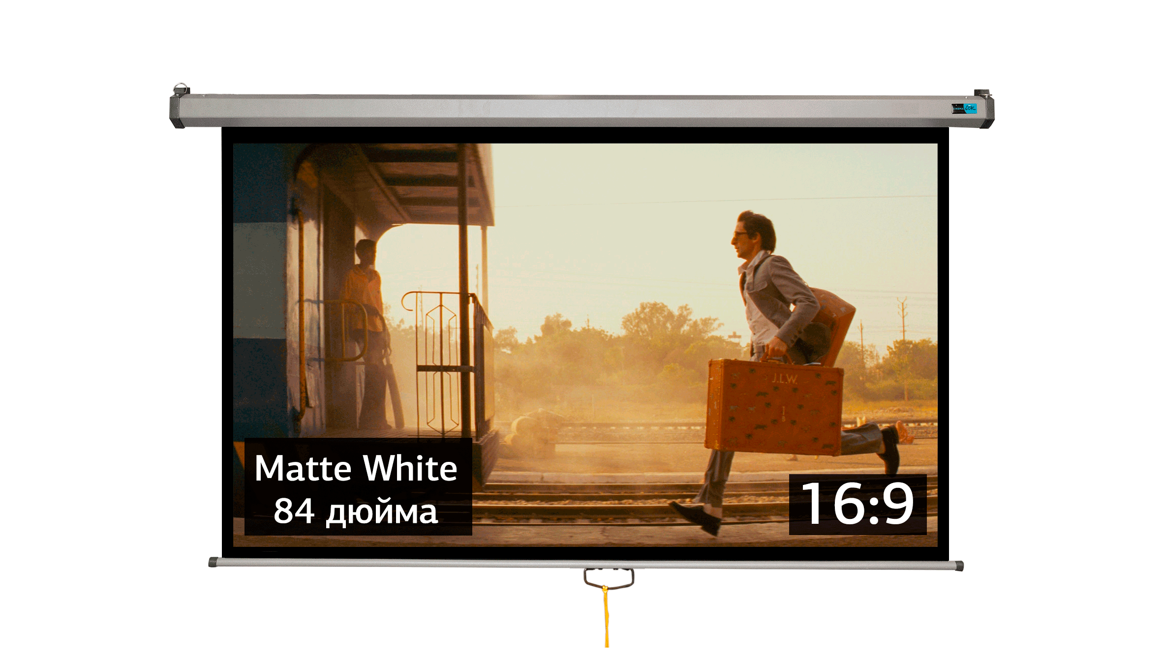 

Экран Cinema S'OK SCPSW-186x104GR 84'' 16:9 настенно-потолочный, ручной, Matt White, серый, SCPSW-186x104GR