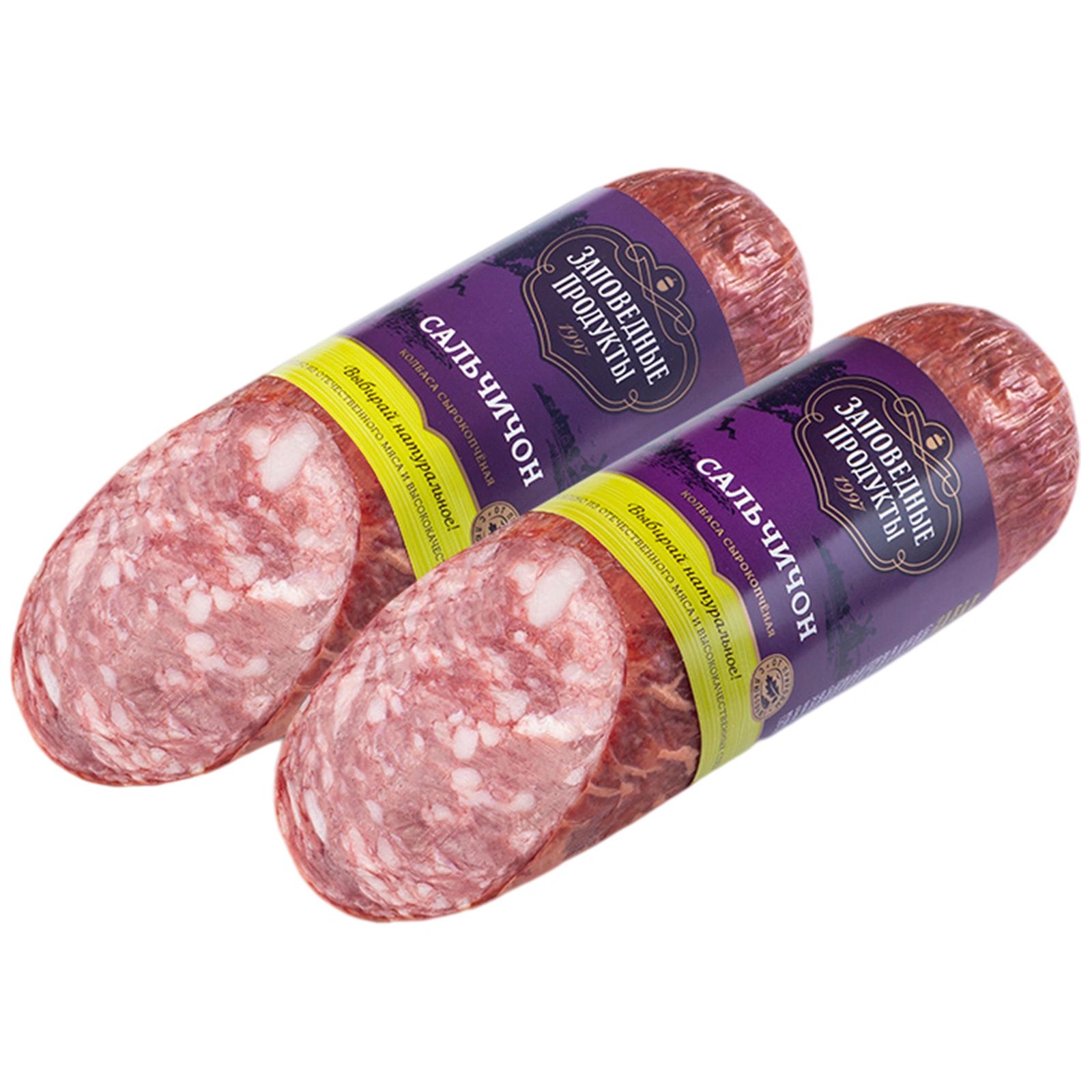 Колбаса сырокопченая Заповедные Продукты Сальчичон