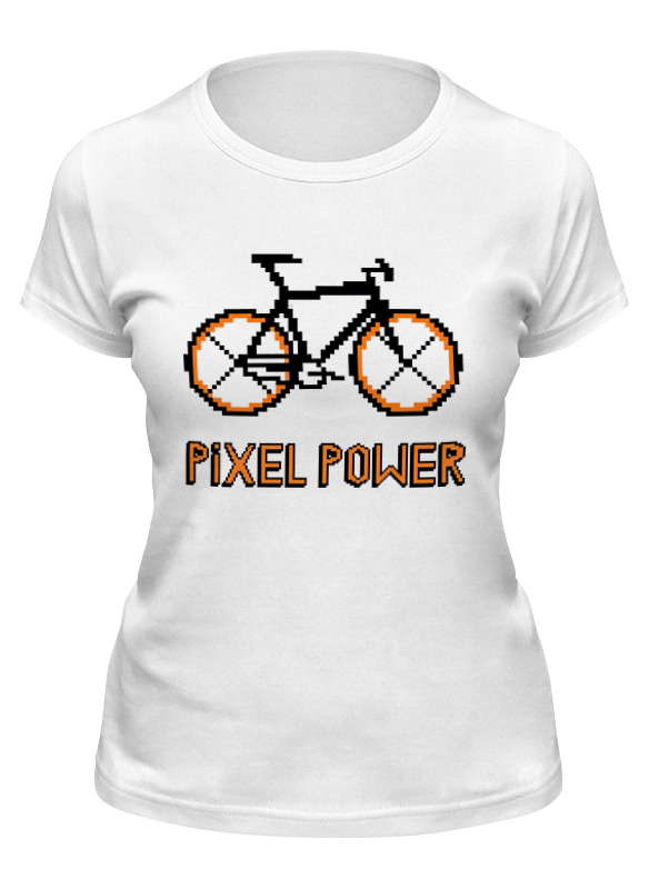 

Футболка женская Printio Pixel power белая M, Белый, Pixel power