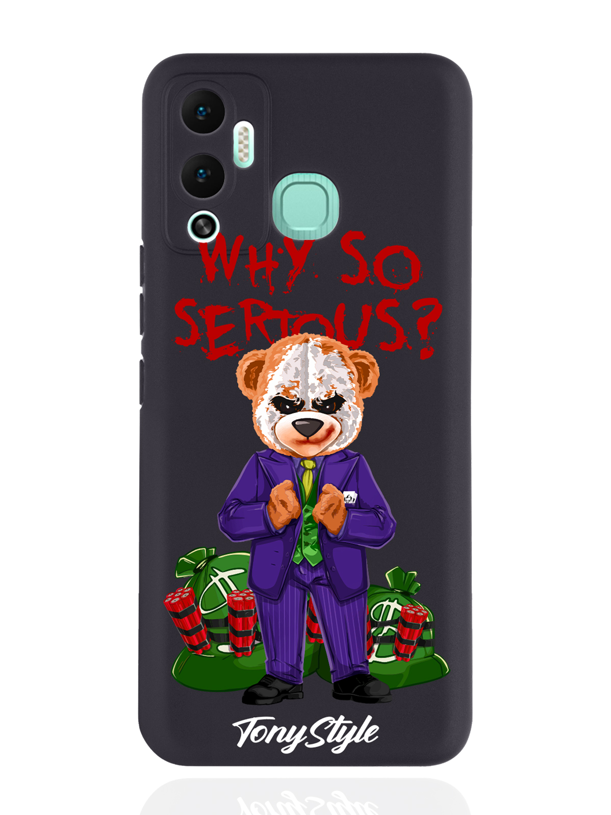 

Чехол Tony Style для Infinix Hot 12 Play Tony Style Why so serious черный, Разноцветный