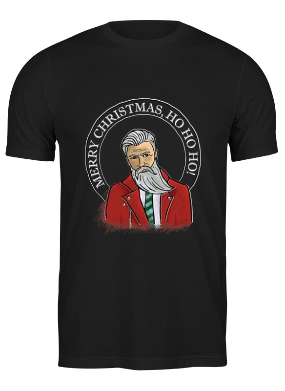 

Футболка мужская Printio Ho ho ho! черная 3XL, Черный, Ho ho ho!