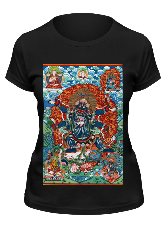 

Футболка женская Printio Тибетская vajrabhairava черная M, Черный, Тибетская vajrabhairava