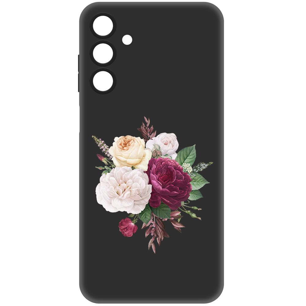 

Чехол-накладка Krutoff Soft Case Цветочная композиция для Samsung Galaxy A15 4G (A155), Черный