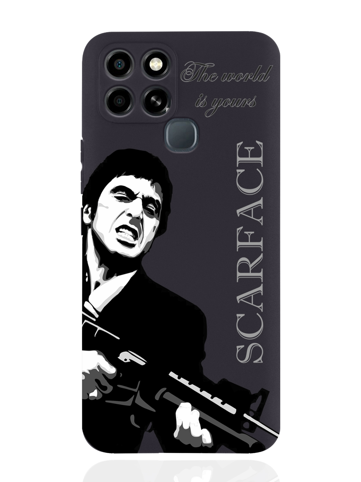 фото Чехол musthavecase для infinix smart 6 scarface tony montana/ лицо со шрамом черный