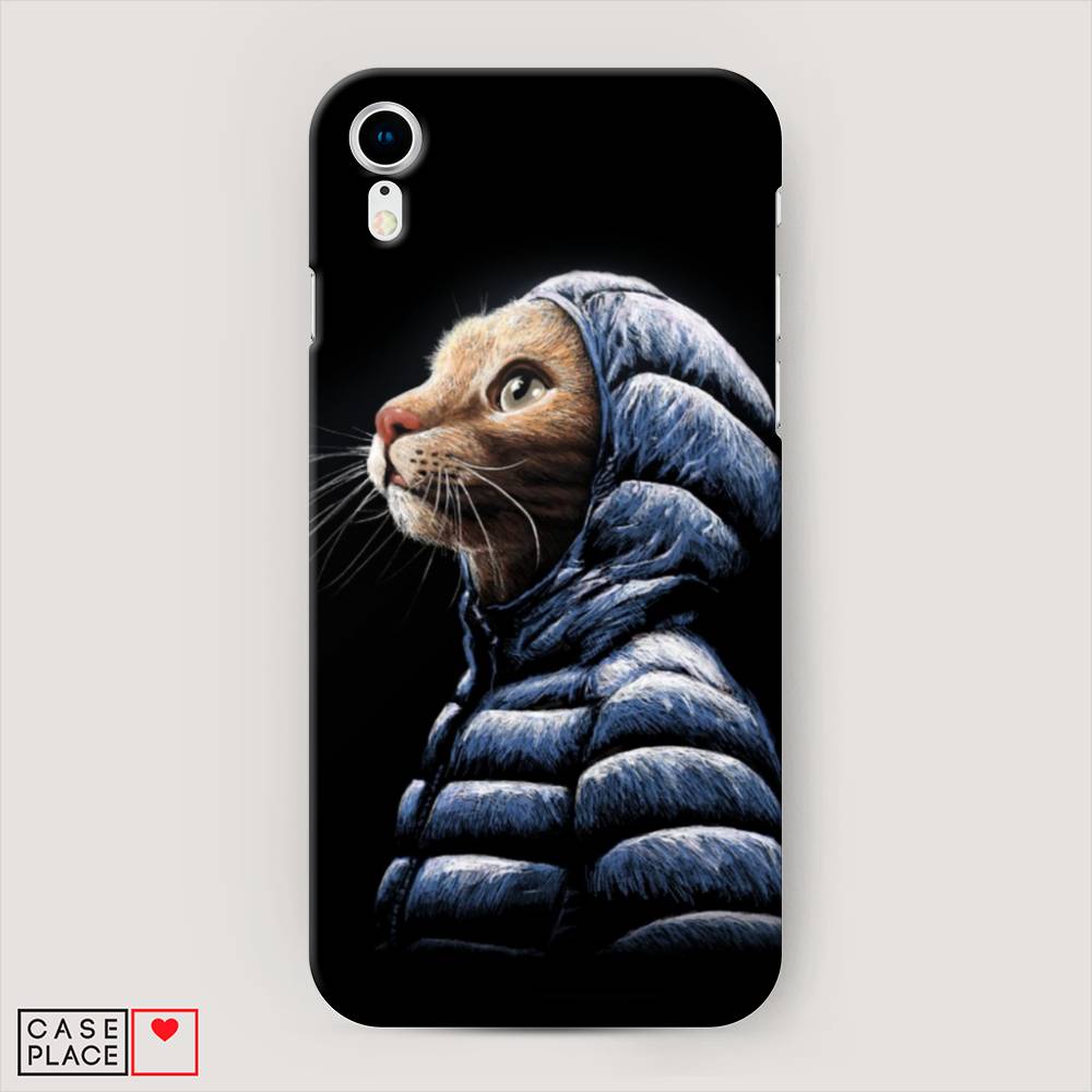 

Пластиковый чехол "Кот в капюшоне" на Apple iPhone XR (10R), 12020-1