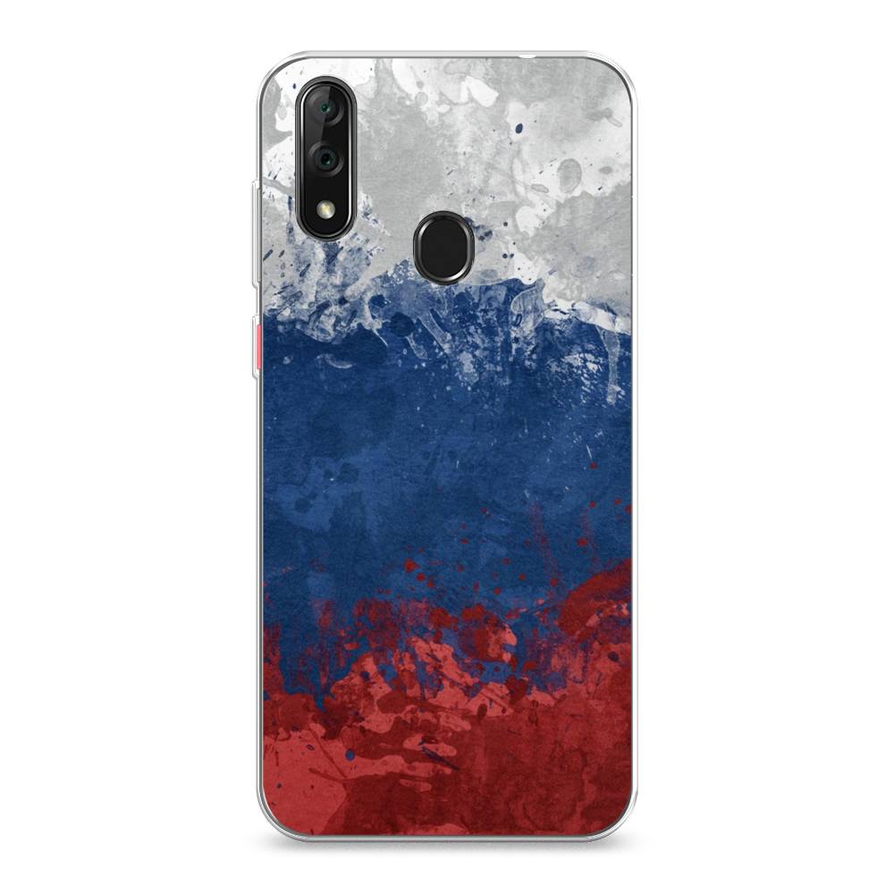 

Чехол Awog на ZTE Blade V10 / ЗТЕ Блэйд V10 "Флаг России неровный", Разноцветный, 132750-5