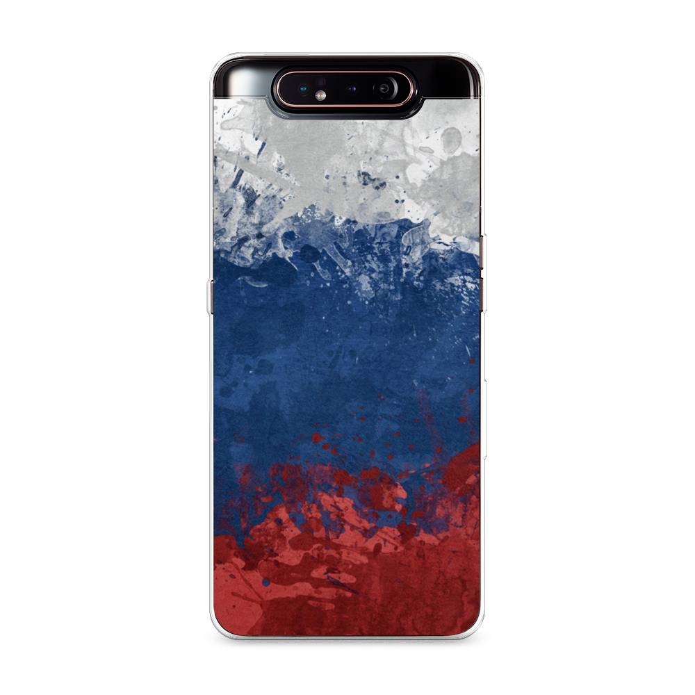 

Чехол Awog на Samsung Galaxy A80 "Флаг России неровный", Разноцветный, 28350-5