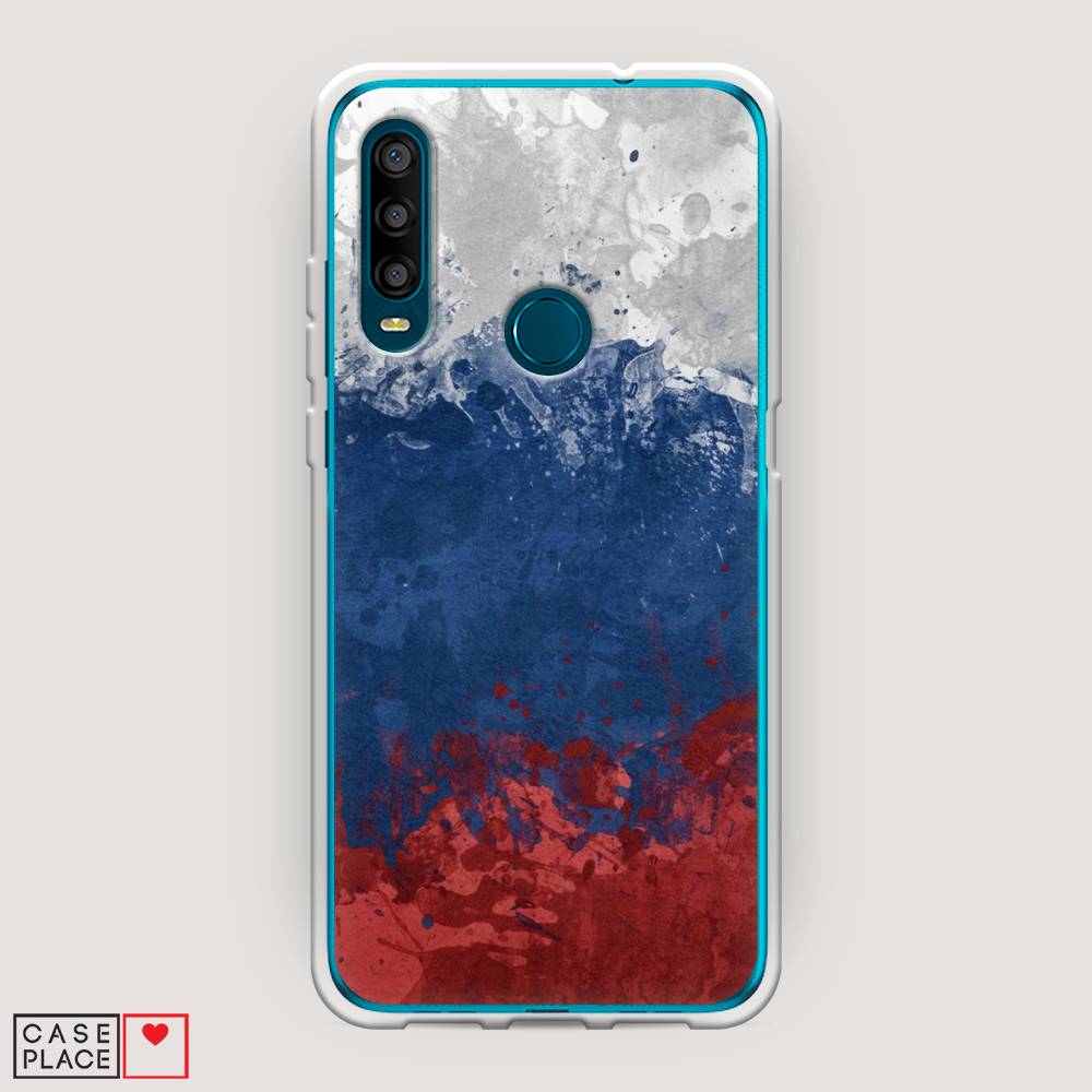 

Чехол Awog на Alcatel 1SE (2020) / Алкатель 1SE (2020) "Флаг России неровный", Разноцветный, 171250-5