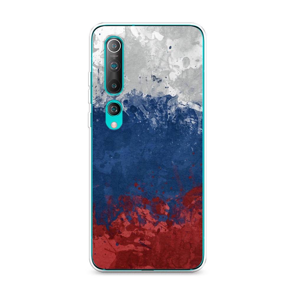 

Чехол Awog на Xiaomi Mi 10 "Флаг России неровный", Разноцветный, 37550-5