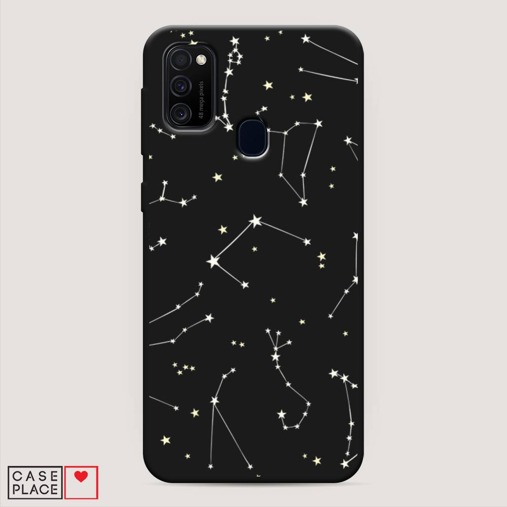 

Матовый силиконовый чехол "Созвездия" на Samsung Galaxy M30s, 29852-1