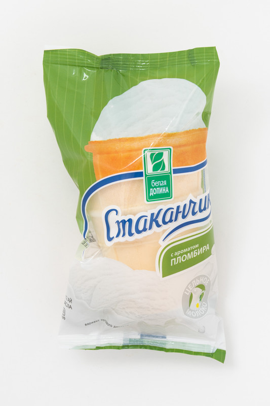 

Мороженое Белая Долина Стаканчик со вкусом пломбира, 12%, 70 г