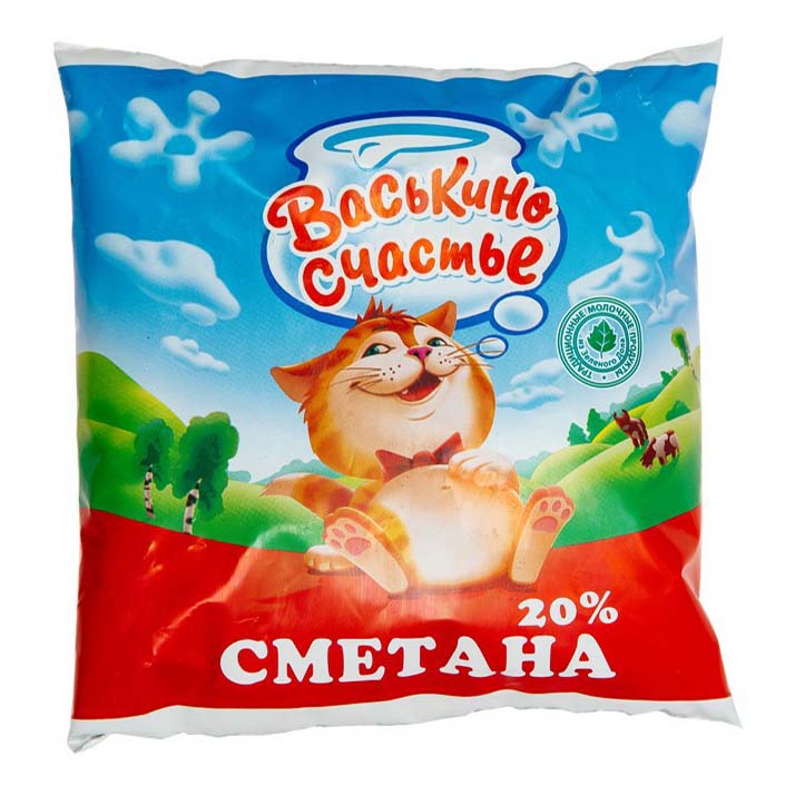 

Сметана Васькино счастье 20% 450 г бзмж