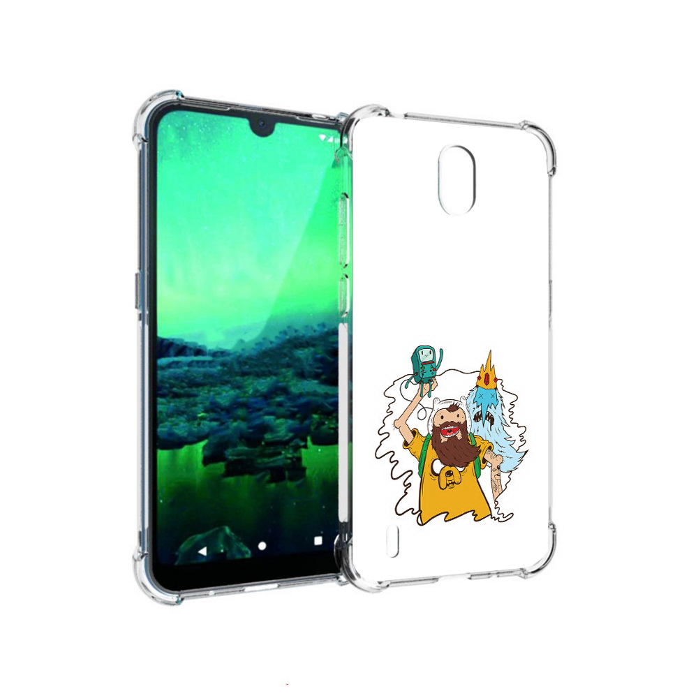 

Чехол MyPads Tocco для Nokia 1.3 время приключений старый Финн (PT227048.104.279), Прозрачный, Tocco