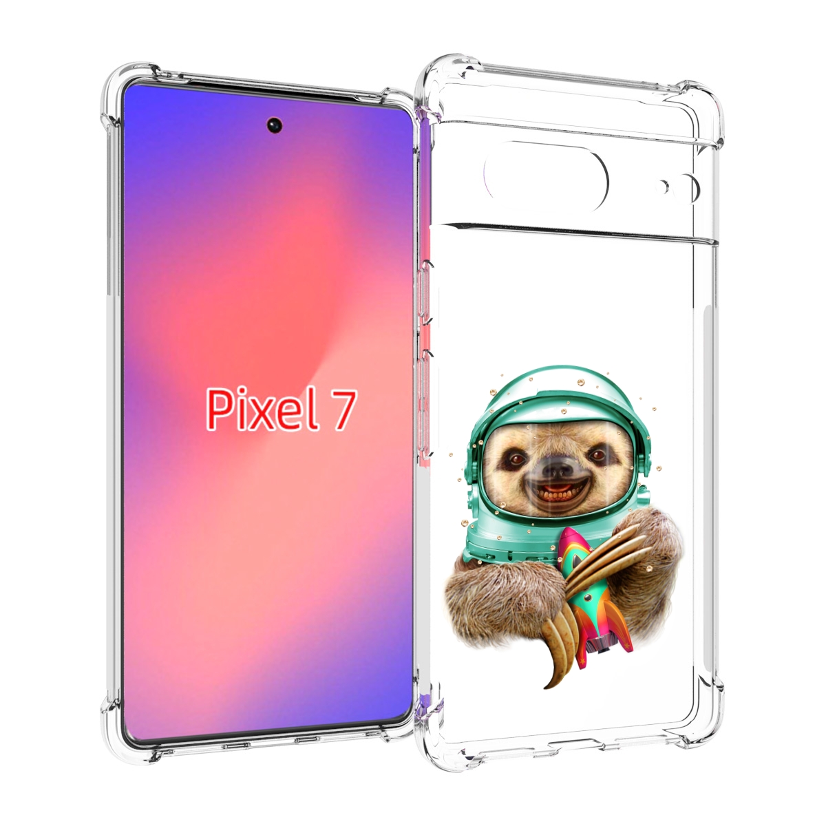 

Чехол Mypads Ленивец Астронавт Для Google Pixel 7, Прозрачный, Tocco