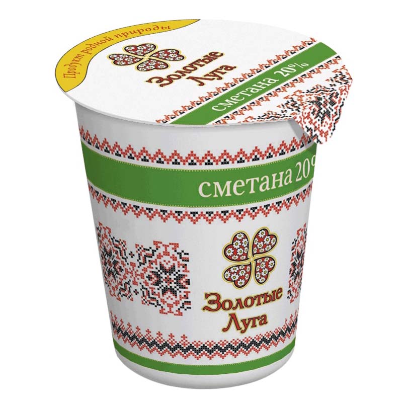 

Сметана Золотые Луга 20% 350 г бзмж