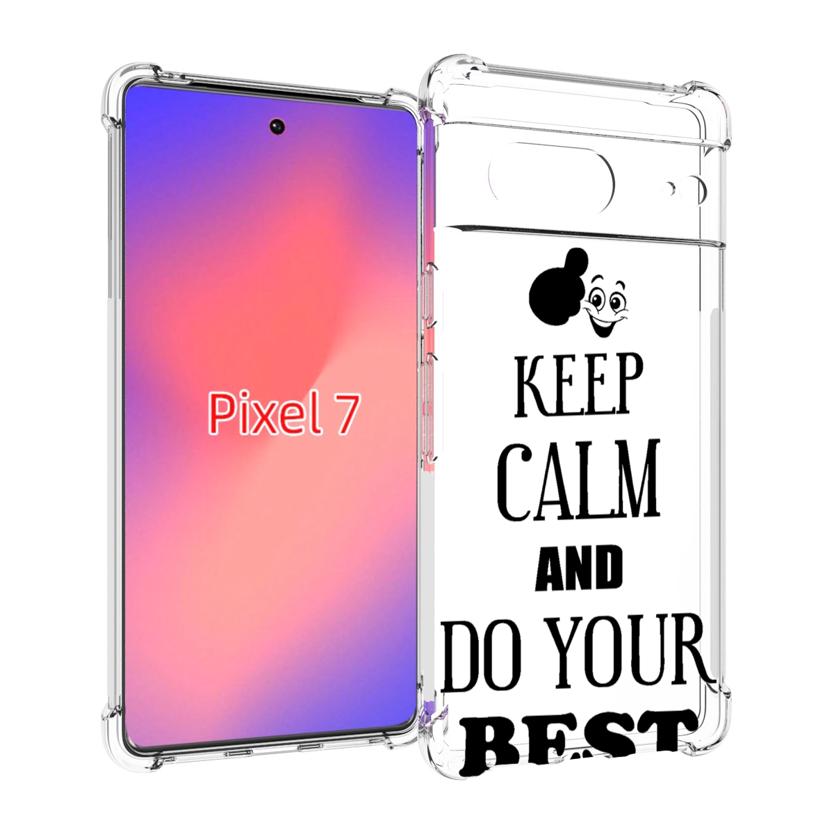 

Чехол Mypads Keep-Calm-And Для Google Pixel 7, Прозрачный, Tocco