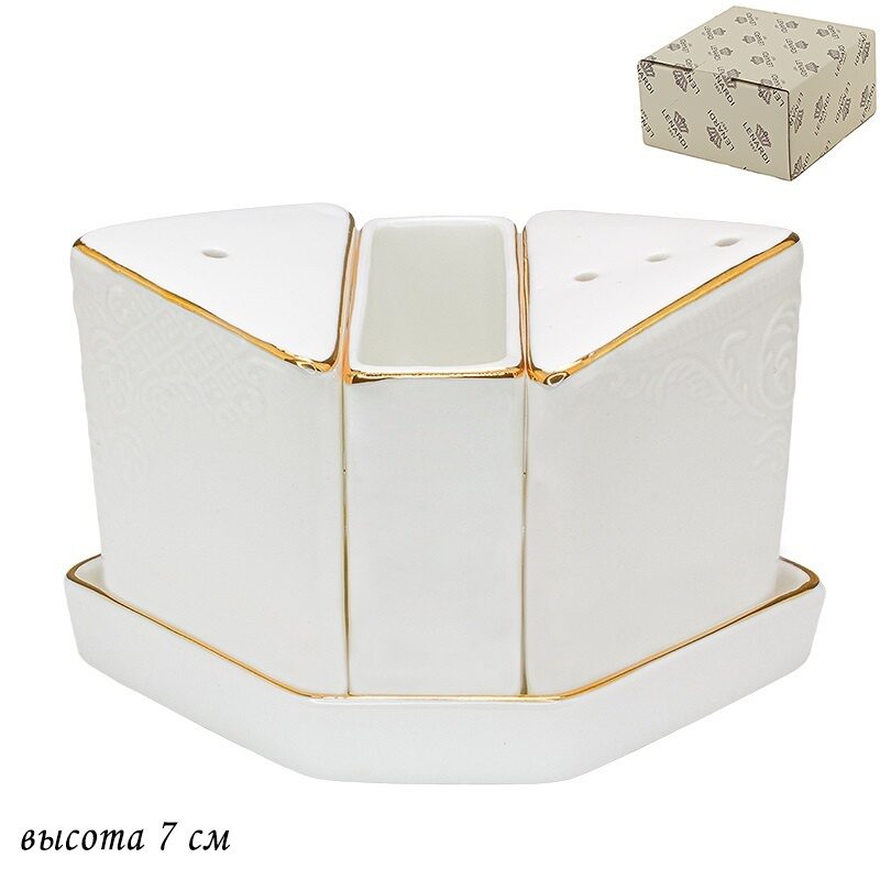 

Набор для специй Maria Gold Lenardi 8 см 226-135, Белый
