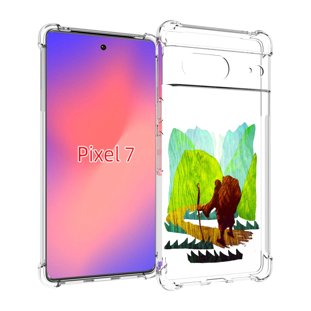 

Чехол Mypads Лесная Тропа Для Google Pixel 7, Прозрачный, Tocco
