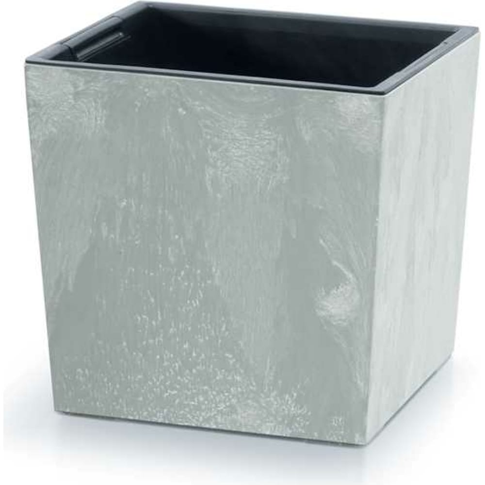 

Цветочное кашпо Prosperplast Urbi square low effect 23367057 бетон 1 шт., Серый, Urbi square low effect