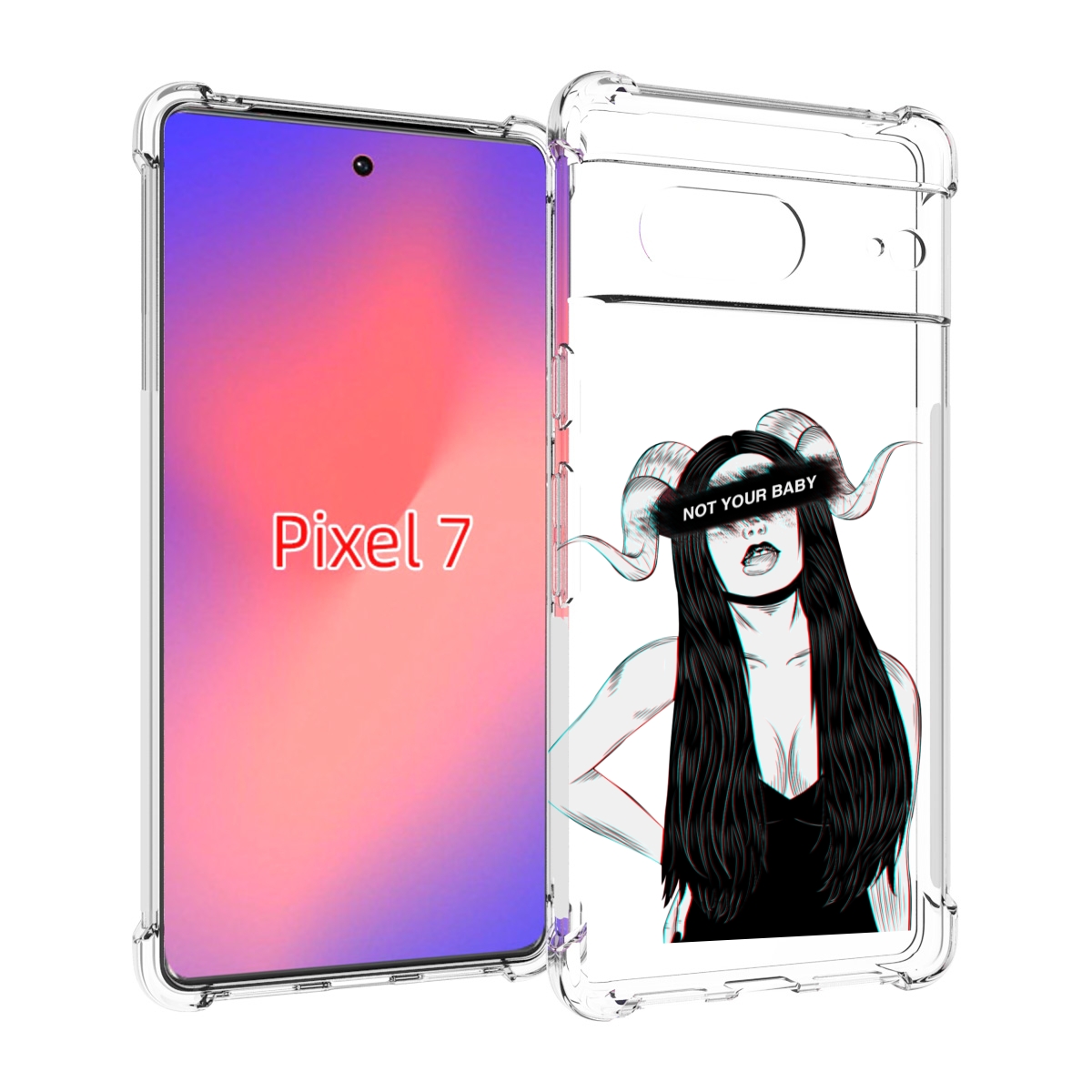 

Чехол Mypads Not-Your Для Google Pixel 7, Прозрачный, Tocco