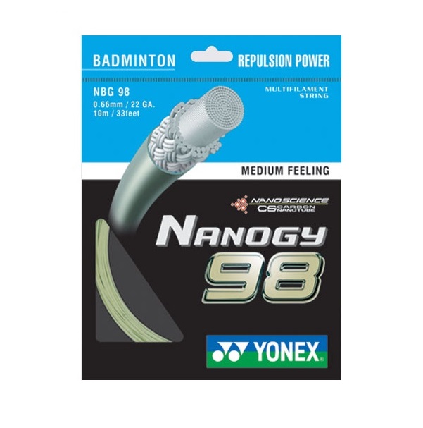 Струны для бадминтонной ракетки Yonex Nanogy 98 10 м золотистый