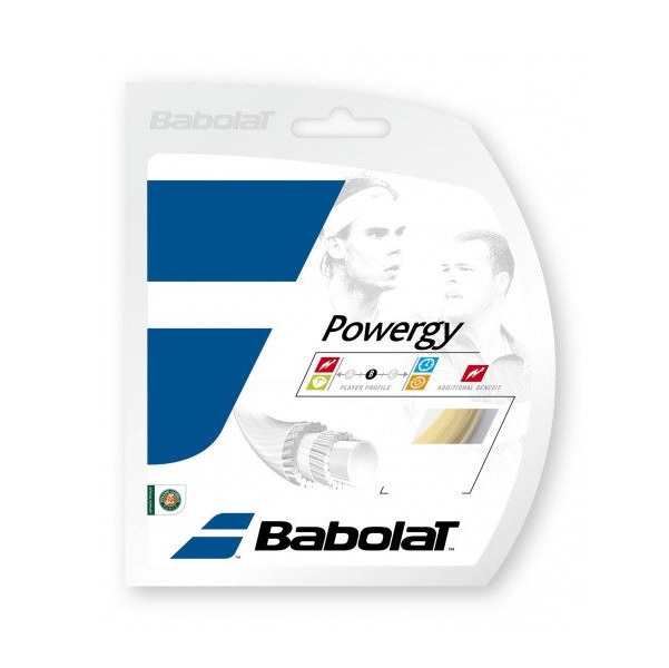 фото Струна для теннисной ракетки babolat powergy prepacked 1.30 мм 12 м natural