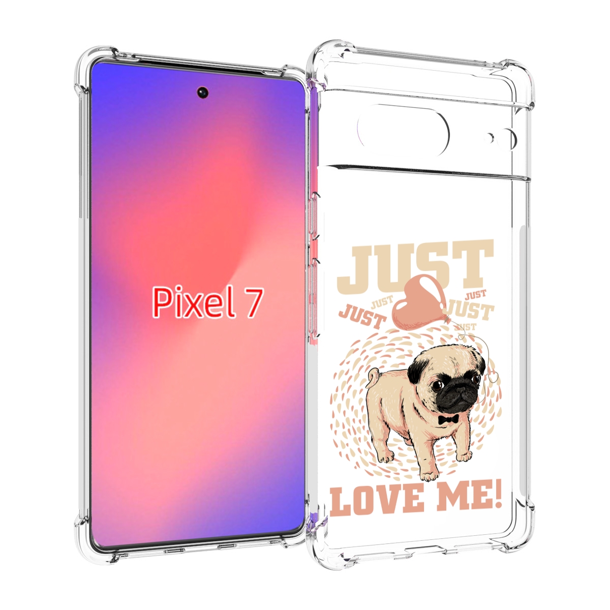 

Чехол Mypads Люби Меня Для Google Pixel 7, Прозрачный, Tocco
