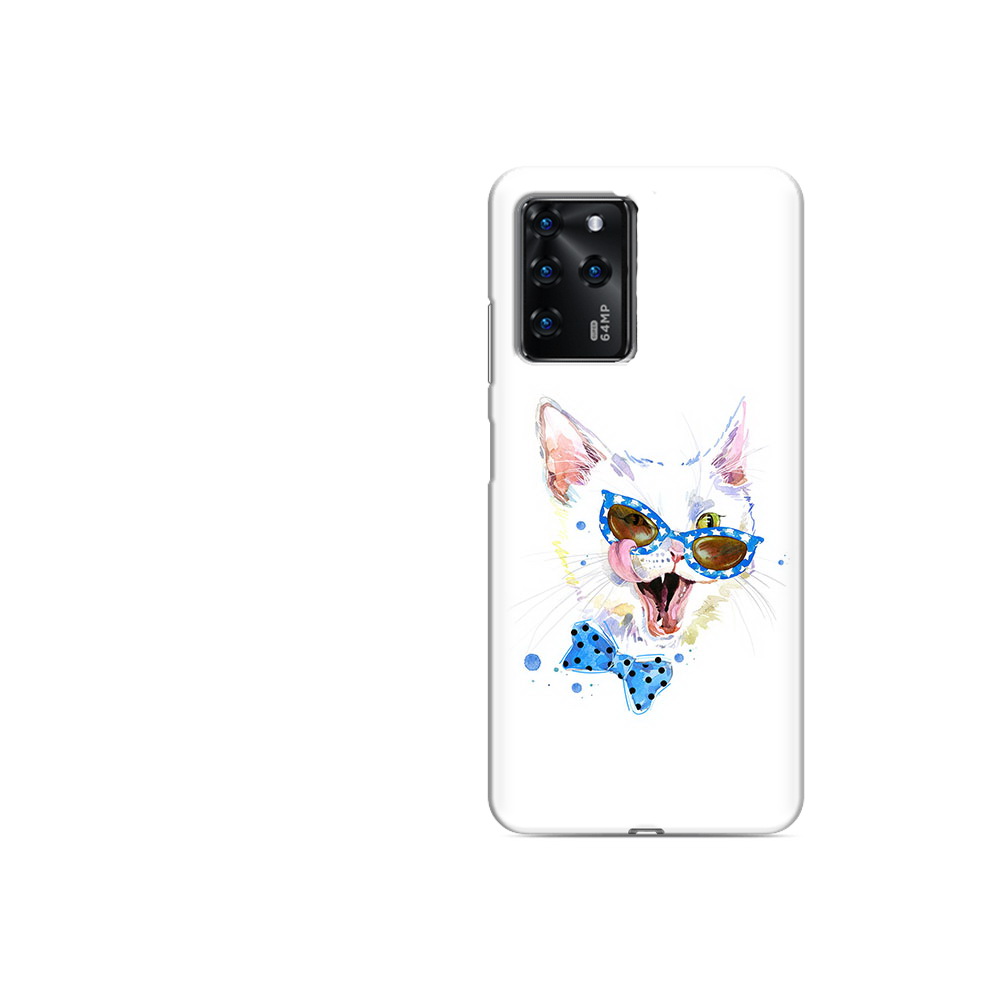 

Чехол MyPads Tocco для ZTE Blade V30 Vita белый кот (PT224728.460.229), Прозрачный, Tocco