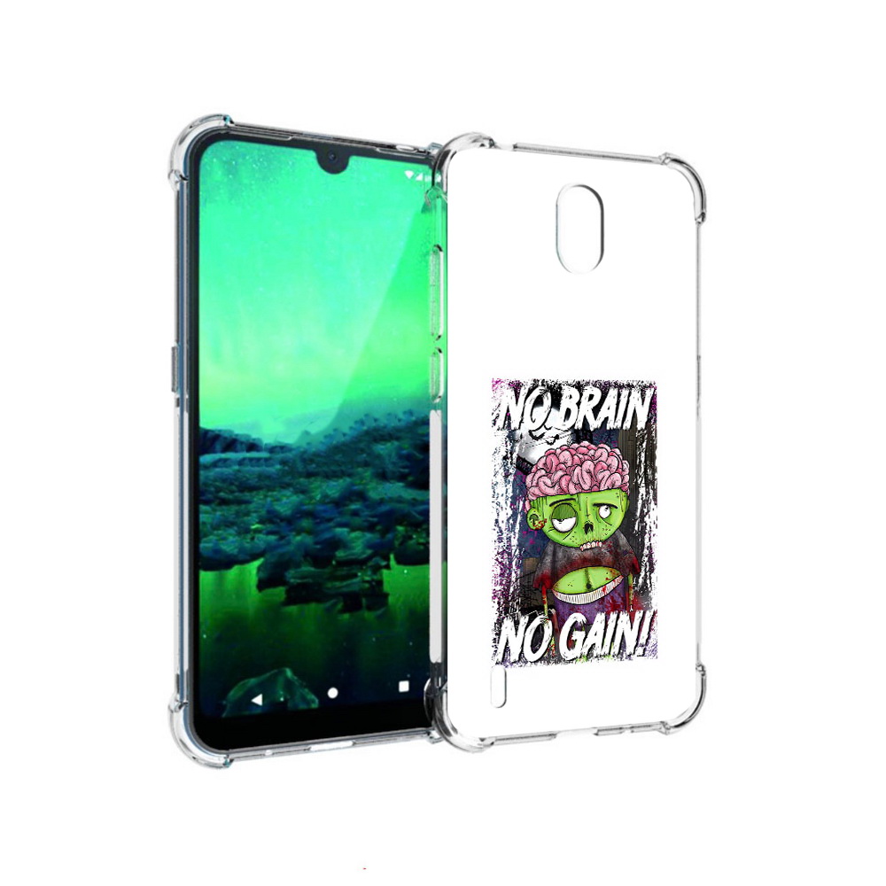 

Чехол MyPads Tocco для Nokia 1.3 глупый зомби (PT227048.104.289), Прозрачный, Tocco