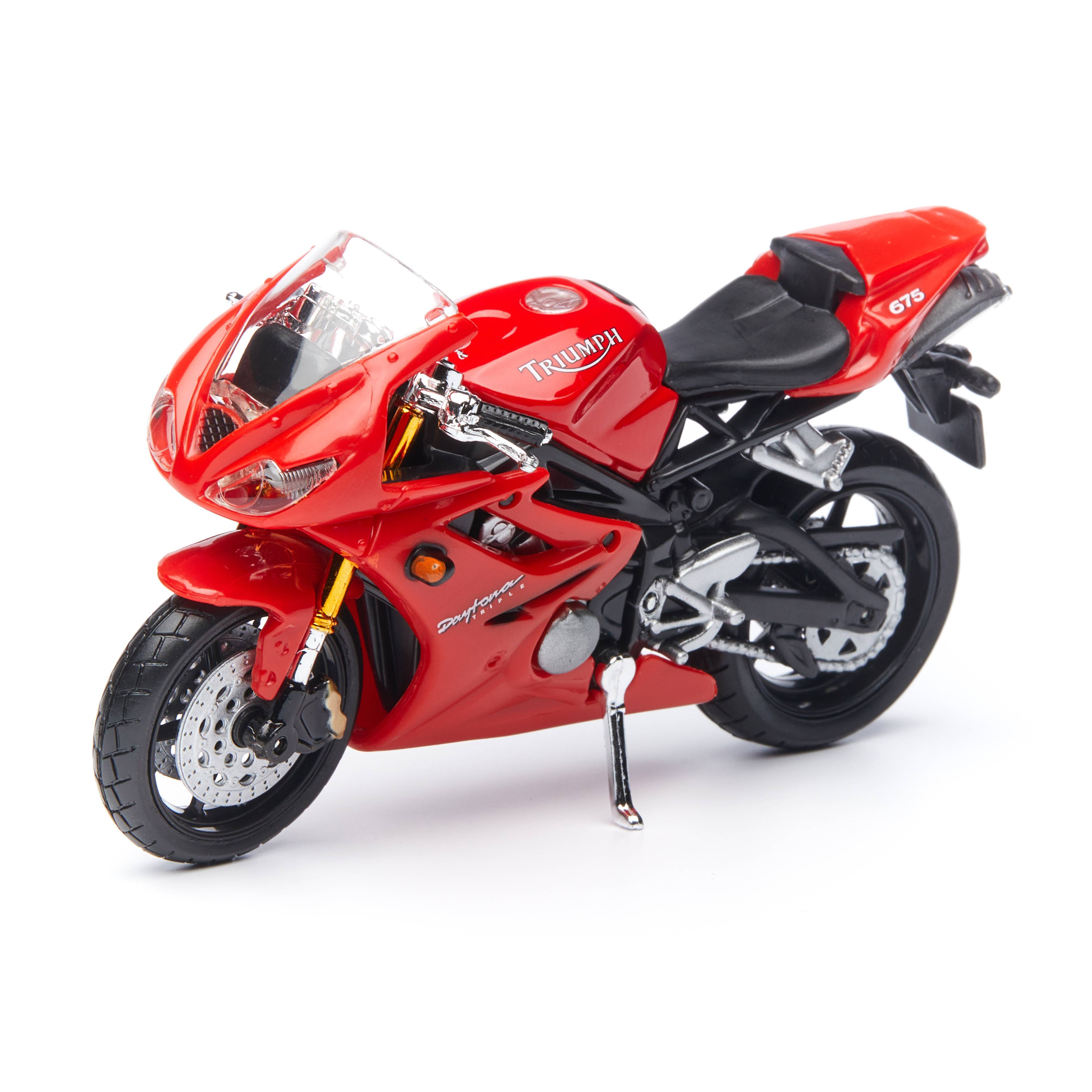 

Maisto Мотоцикл DAYTONA 675 1:18, красный 39300/19, 39300/19